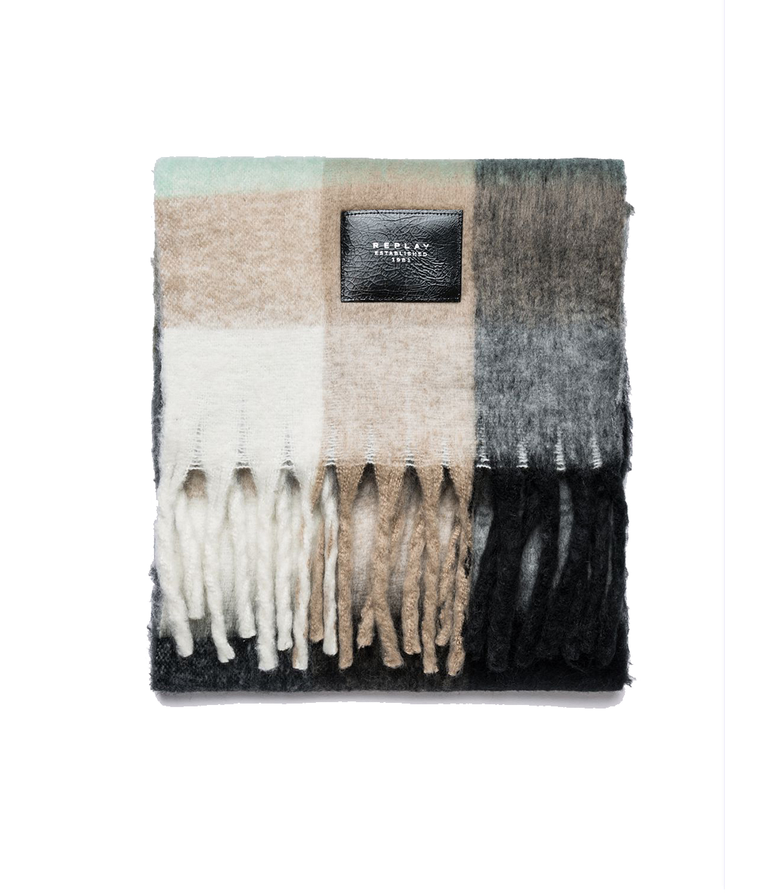 チェックストール 詳細画像 ブラック系 2